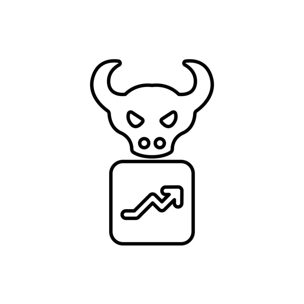 Icon a bull market, vector