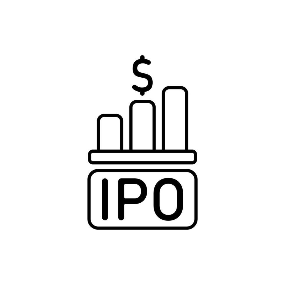 Icon a ipo, vector