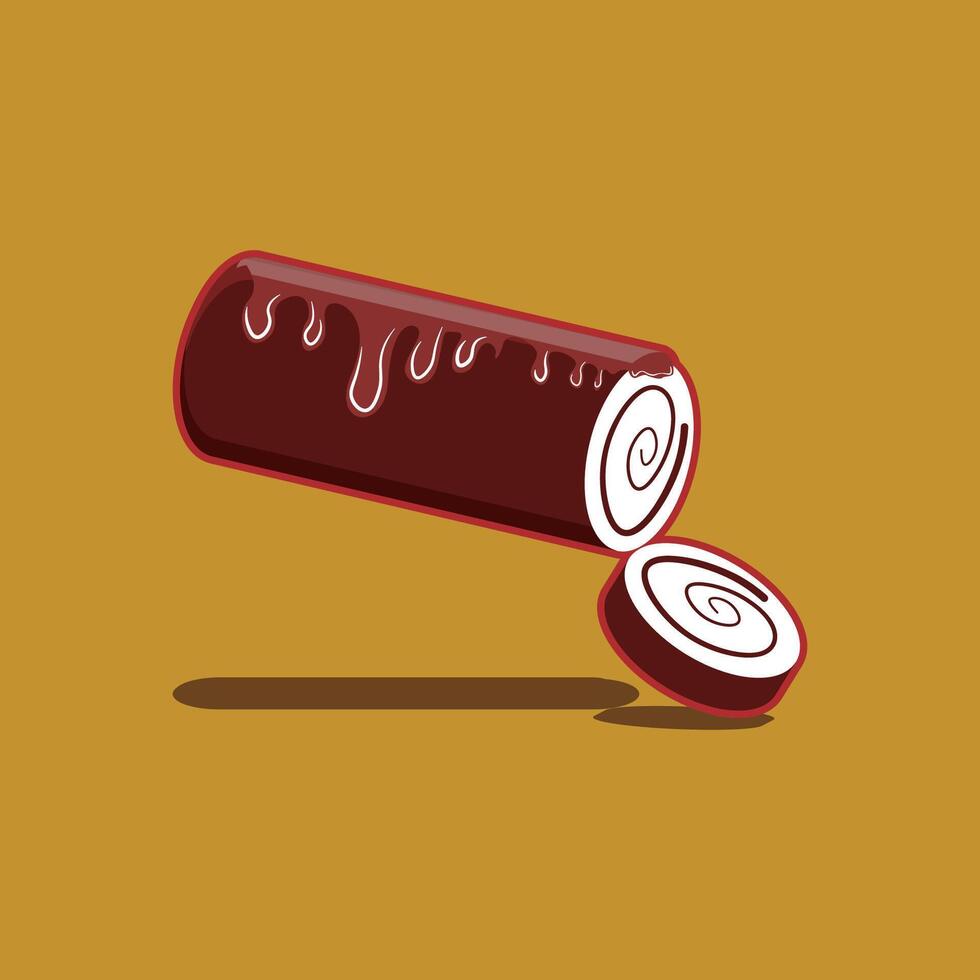 Sweet Roll Cake vector
