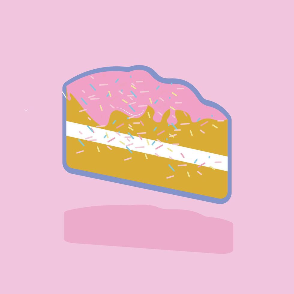 Frosted Cake Slice vector