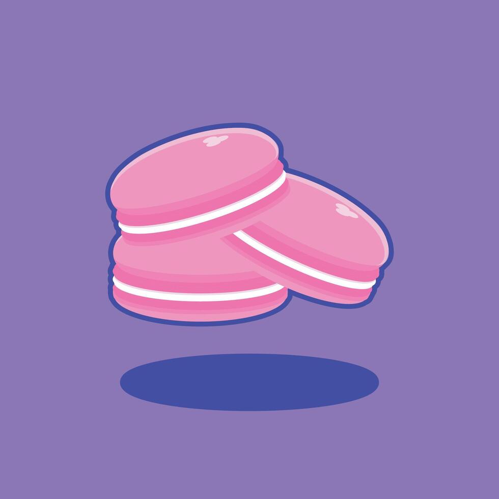 Sweet Macaron Cake vector
