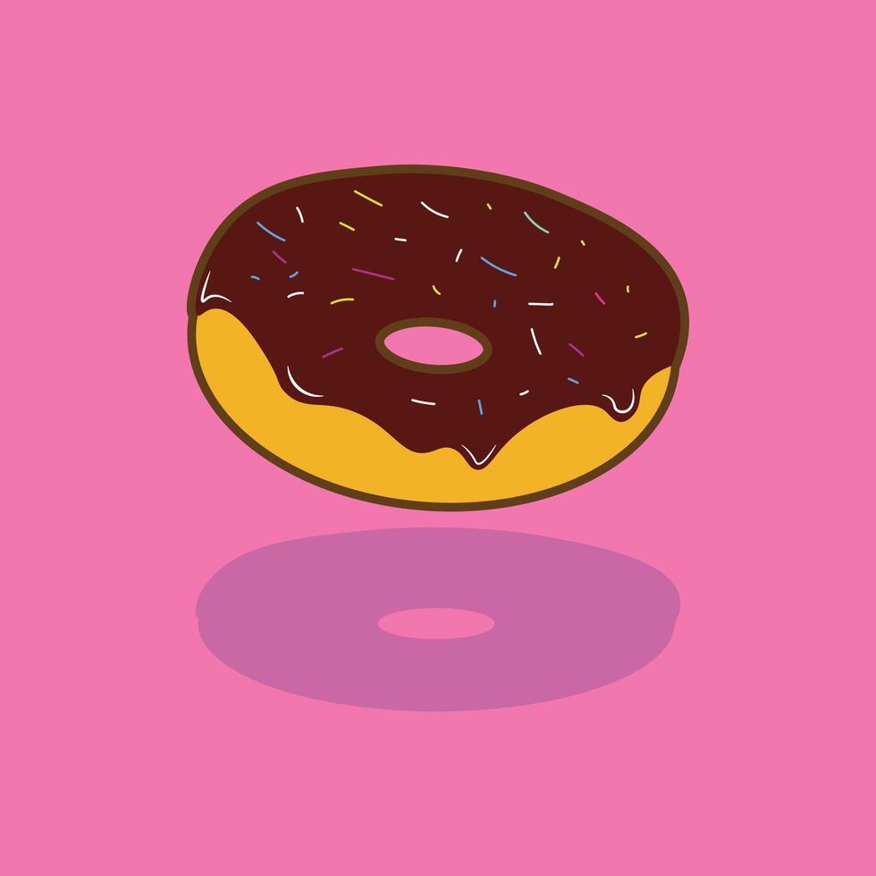 Sweet Donut Cake vector