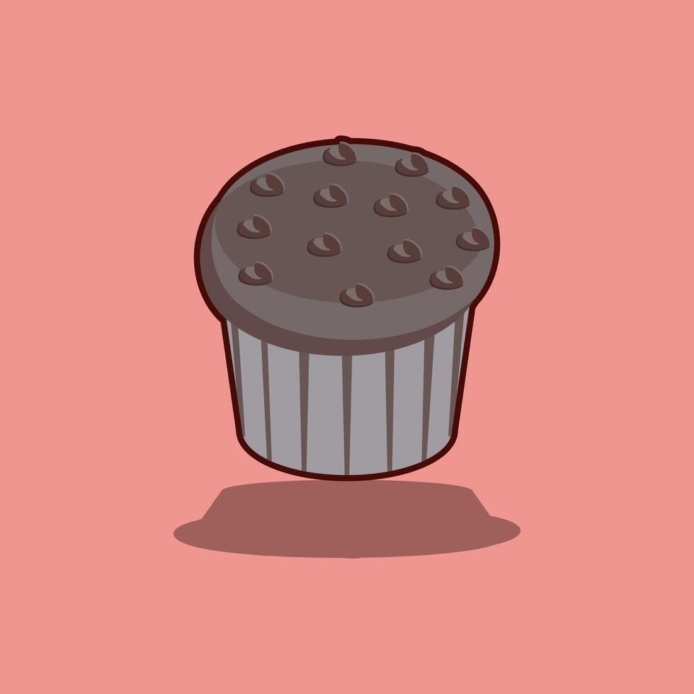 Sweet Muffin Cake vector