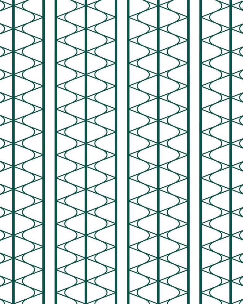 Jersey pattern design with crane frame theme, white color combination and dark green lines. vector