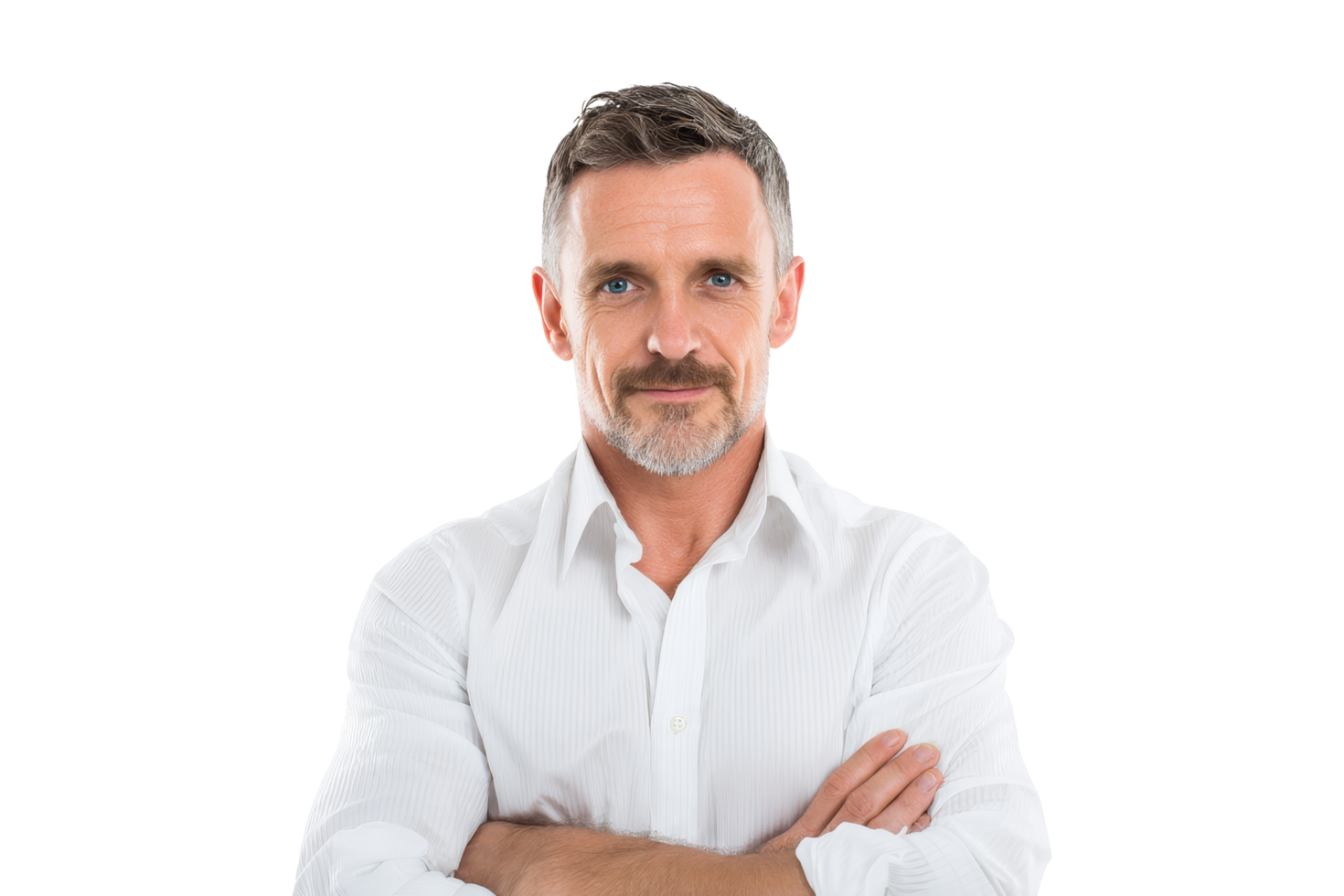 Confident man pose in studio portrait png