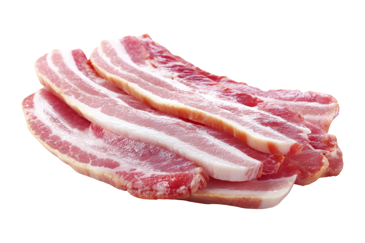 Close-up of cooking sizzling bacon strips png