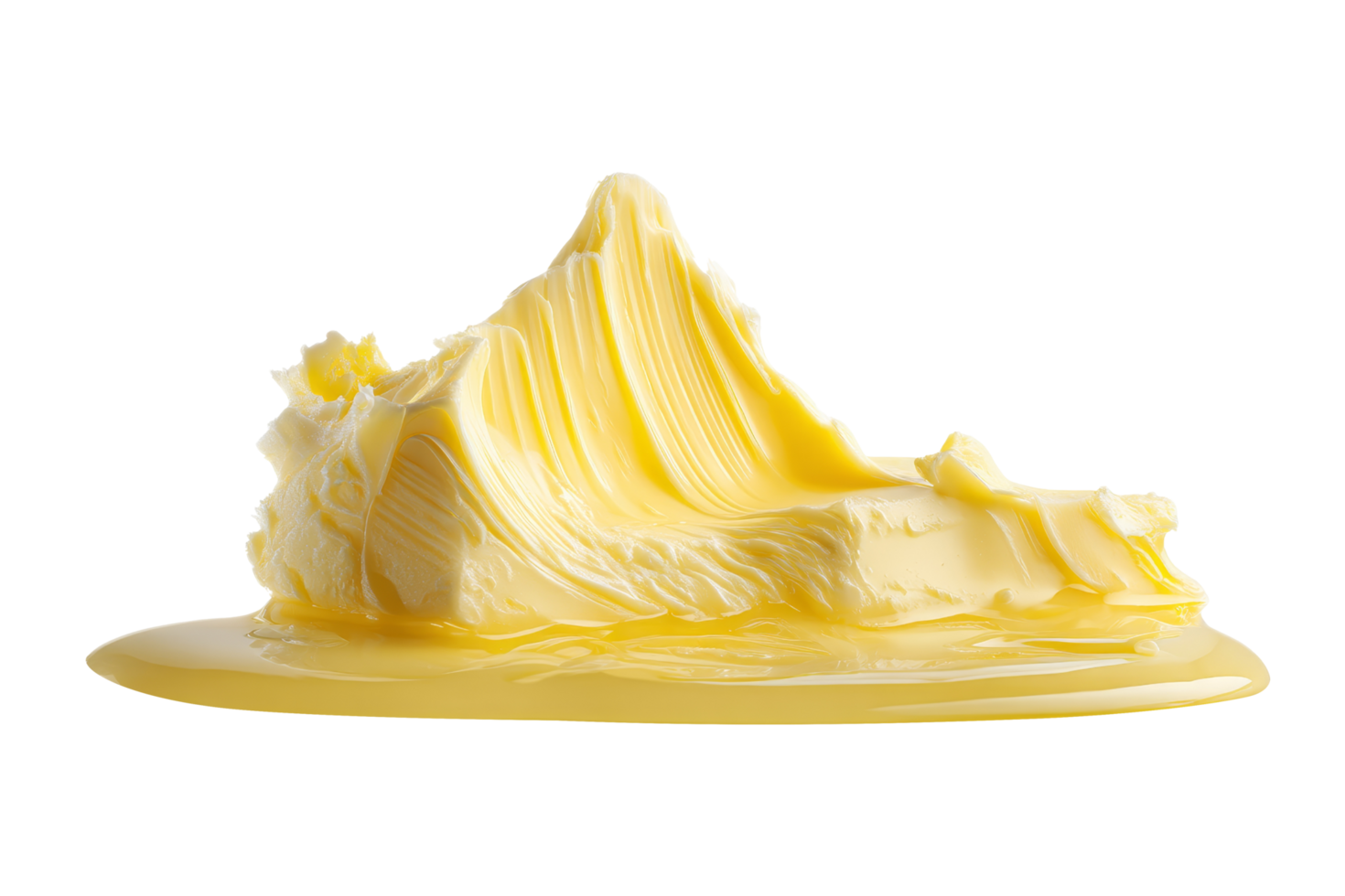 Melting butter a culinary close-up png