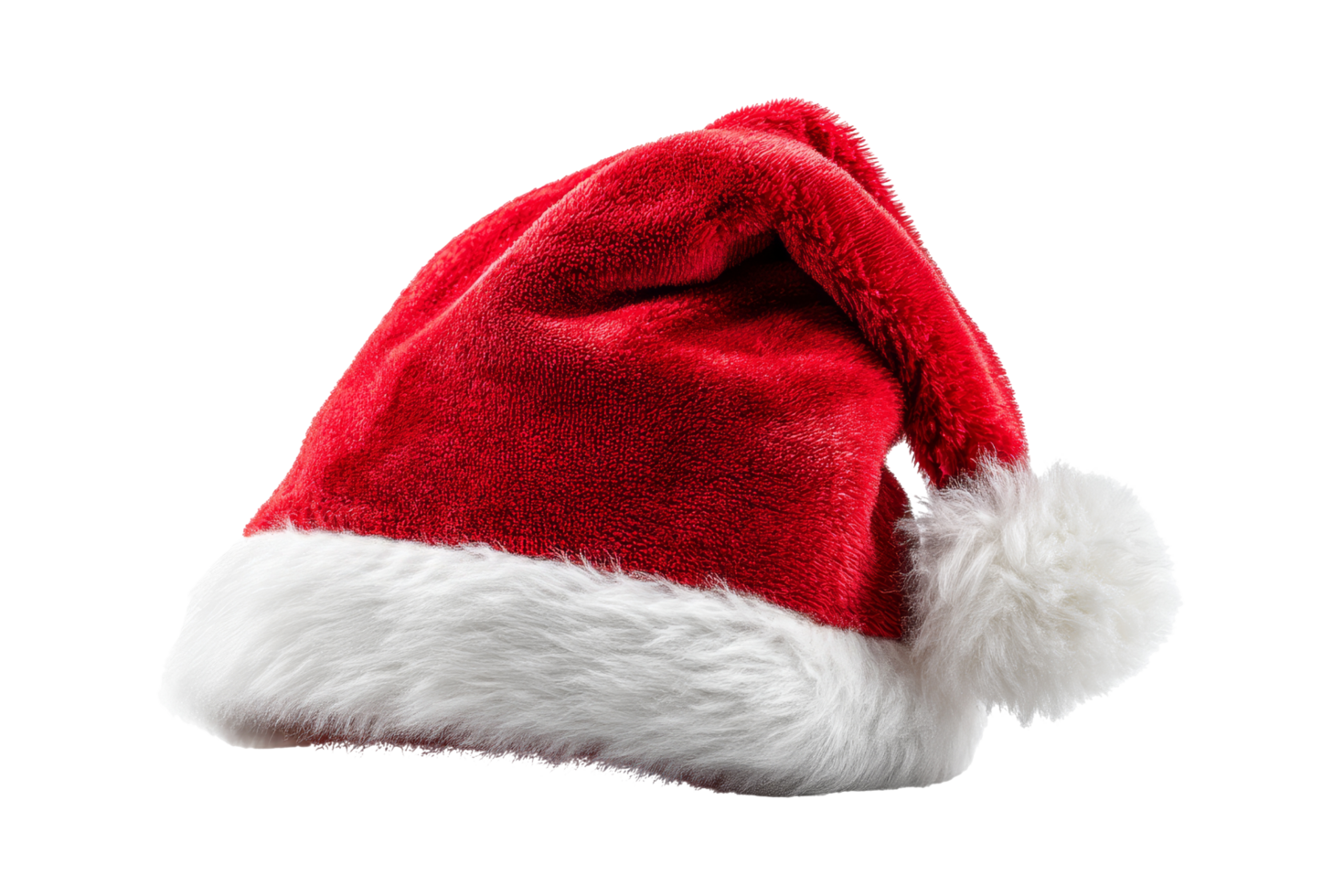 Holiday cheer santa hat close-up png