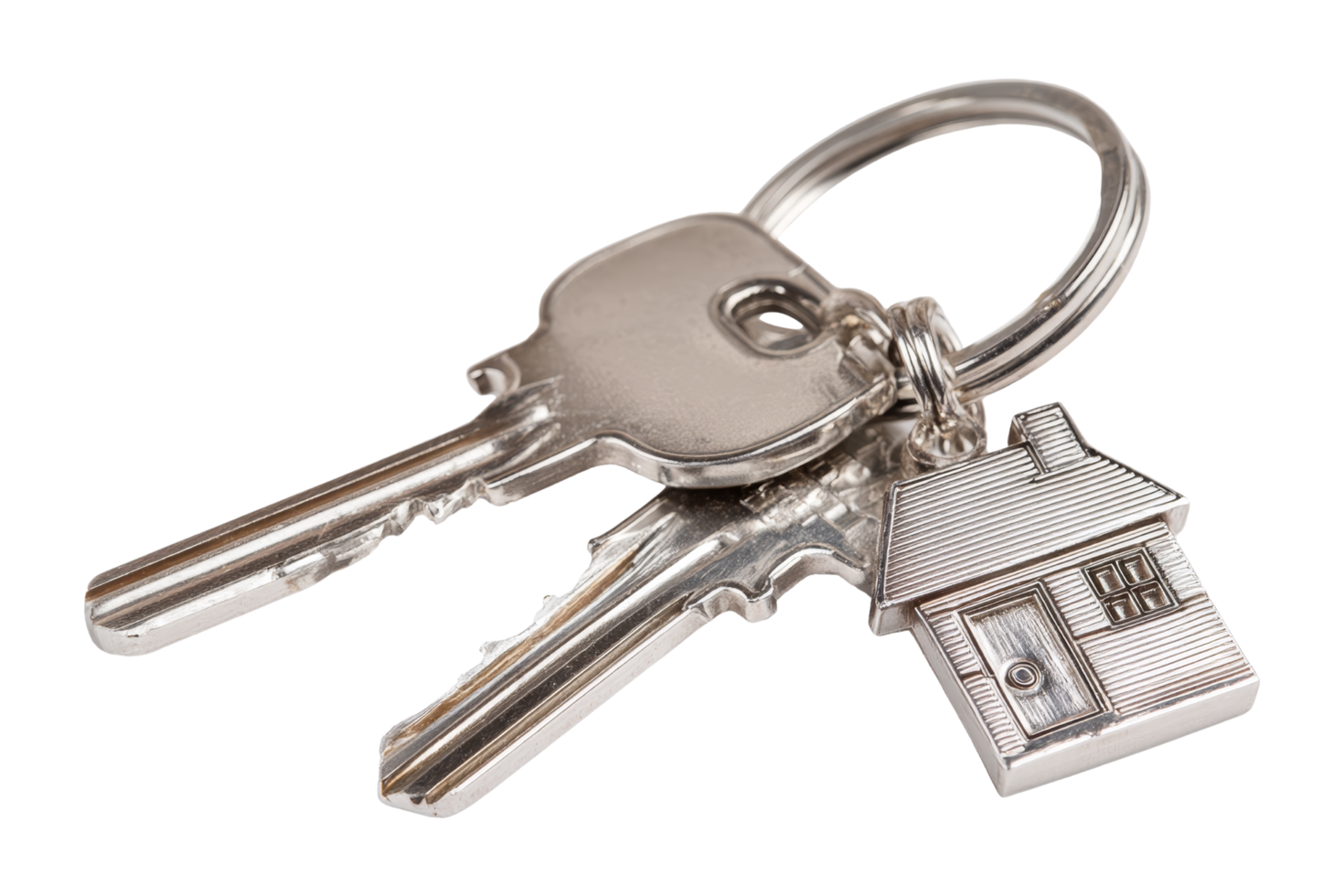 Home keys on ring close-up indoor png
