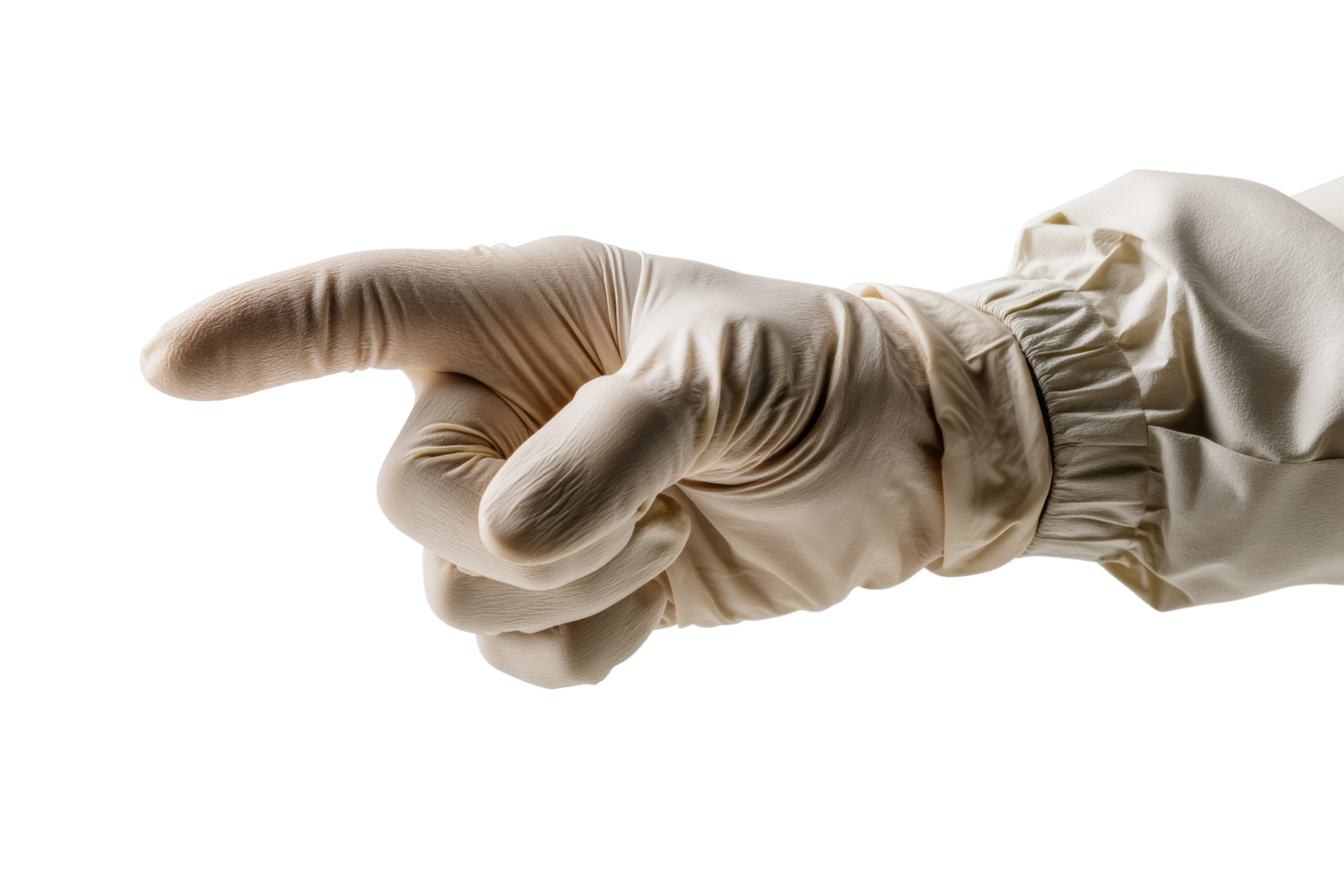Pointing gesture in science setting png