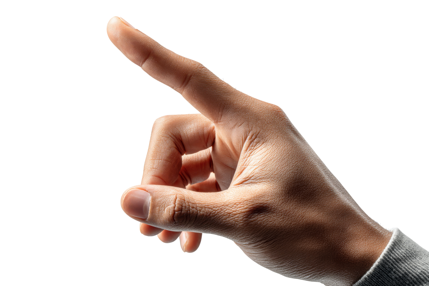 Isolated hand gesture for communication png