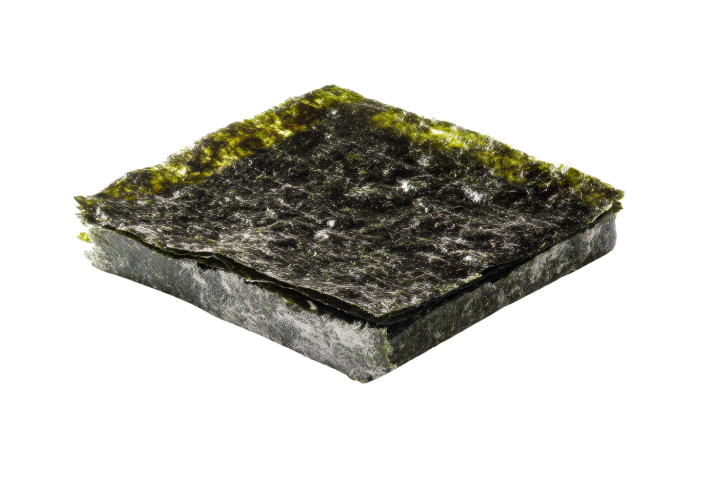 Close-up on nori seaweed sheets png