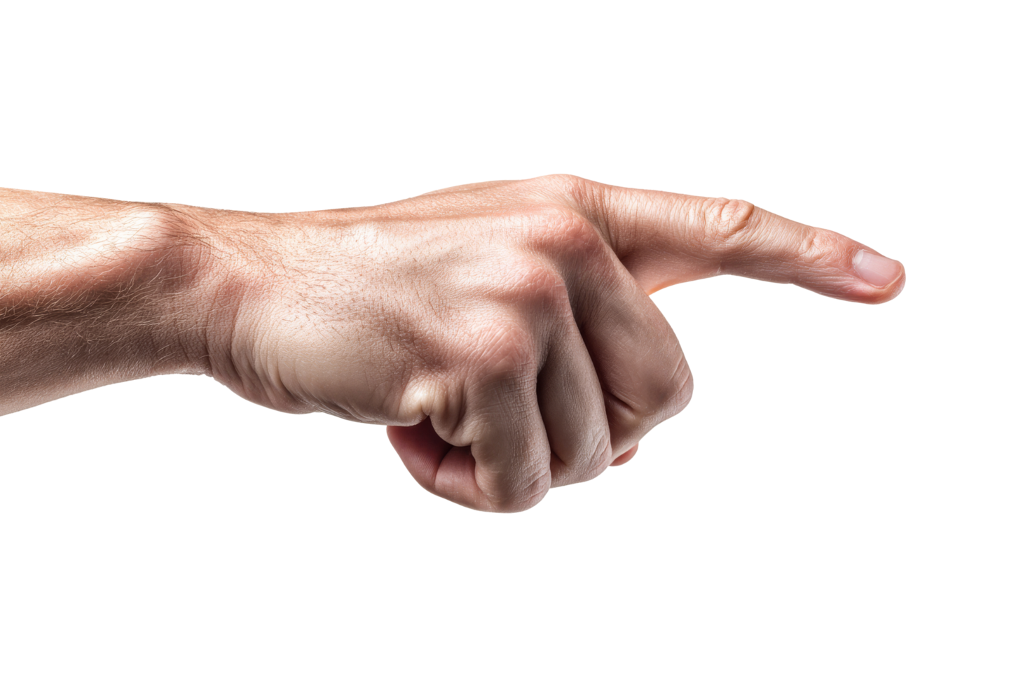 Isolated pointing gesture image png