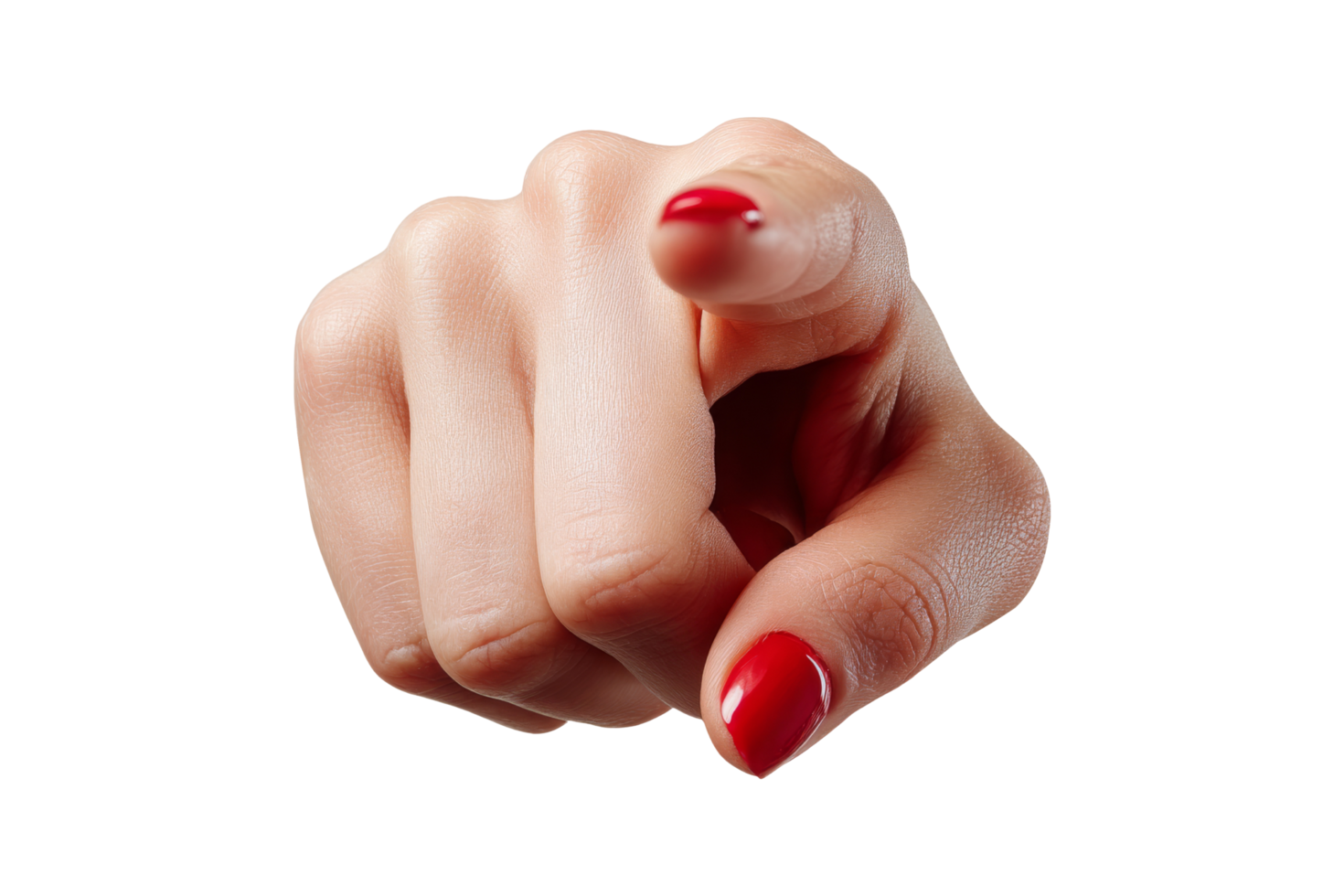 Emphasized pointing gesture photo png
