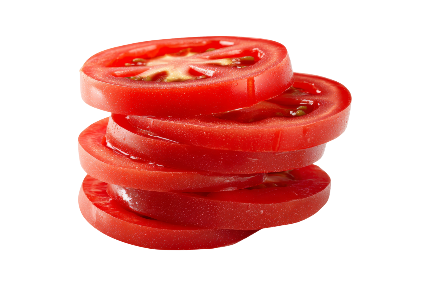 Culinary delight fresh tomato slices png