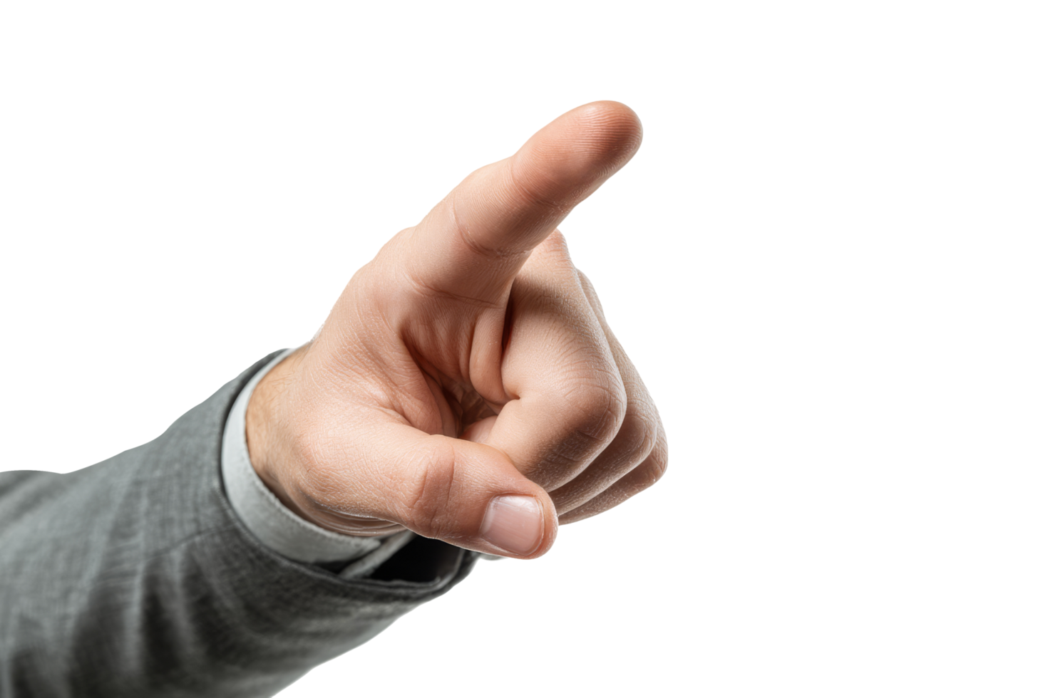 Studio pointing gesture for business png