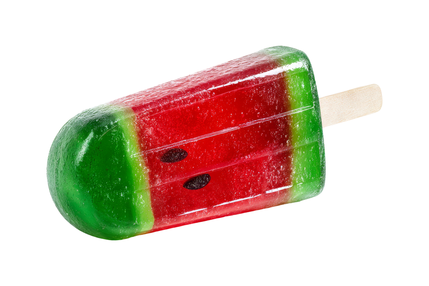 Refreshing watermelon popsicle treat isolated png