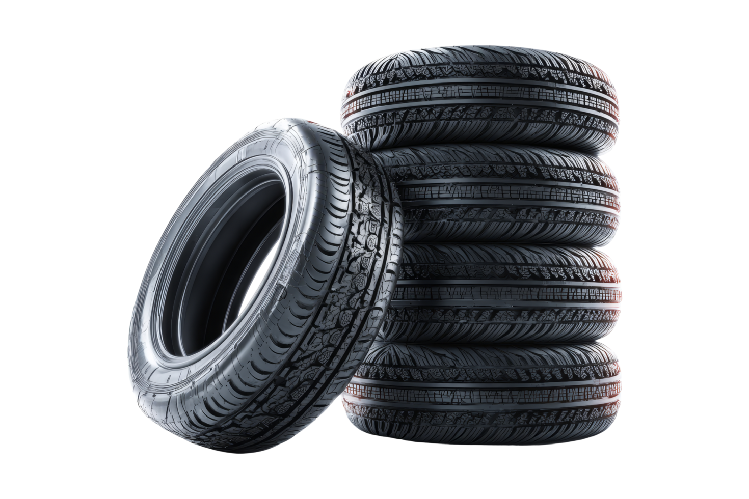 Close-up tire stacking challenge png