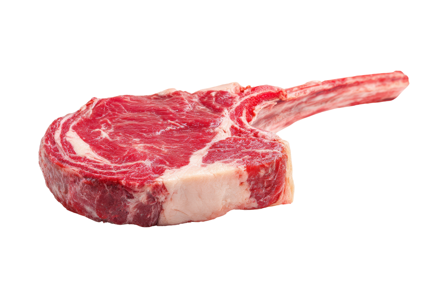 Grilled tomahawk steak preparation png