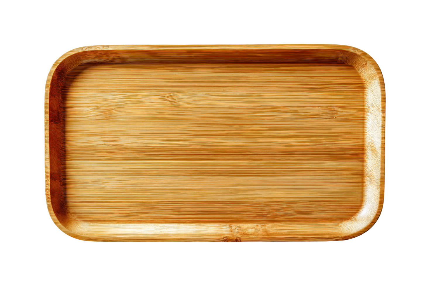 Minimalist bamboo tray dining decor png