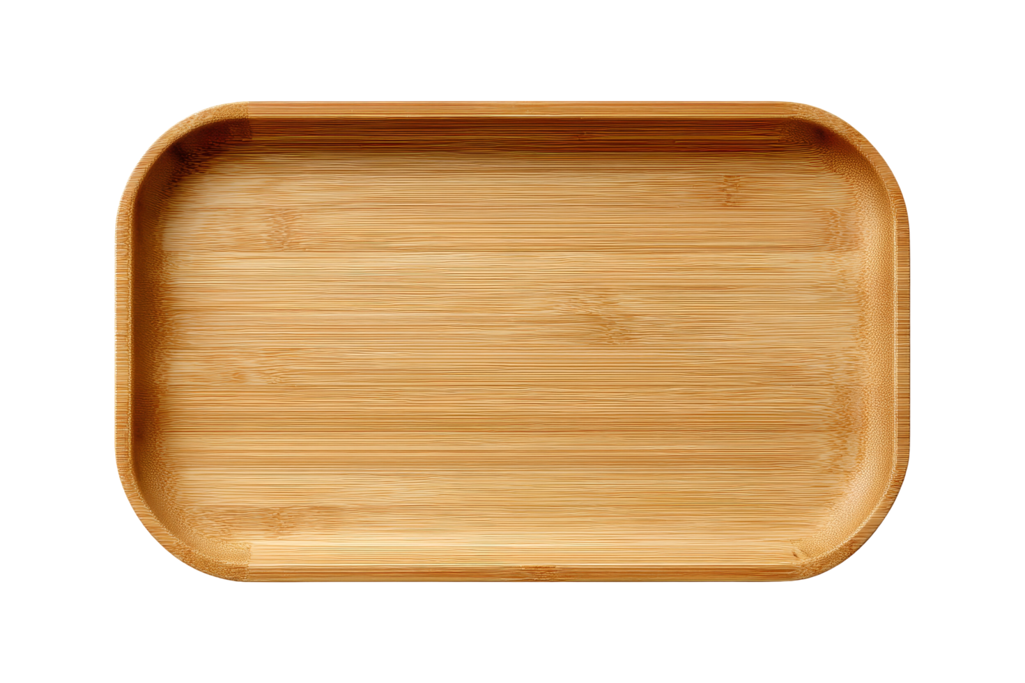 Stylish bamboo tray for serving png