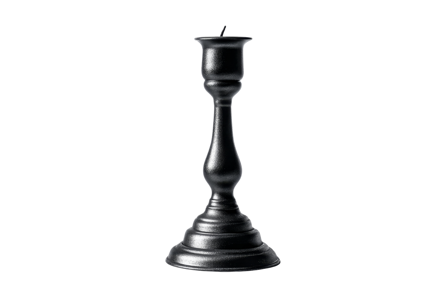 Elegant black candleholder display png