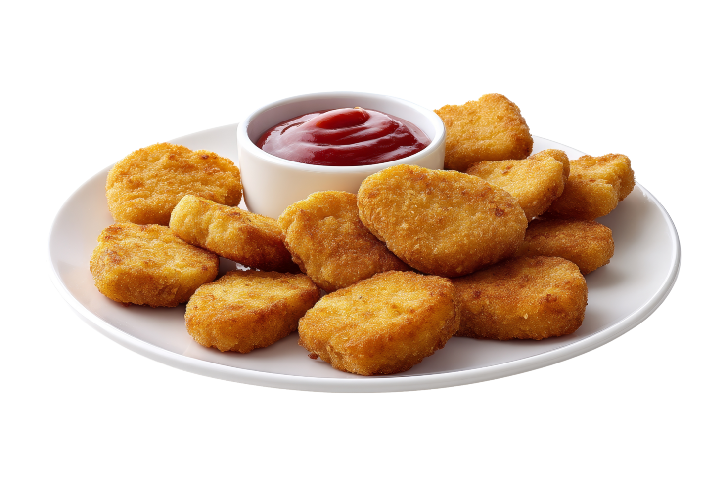 Bright close-up chicken nuggets png