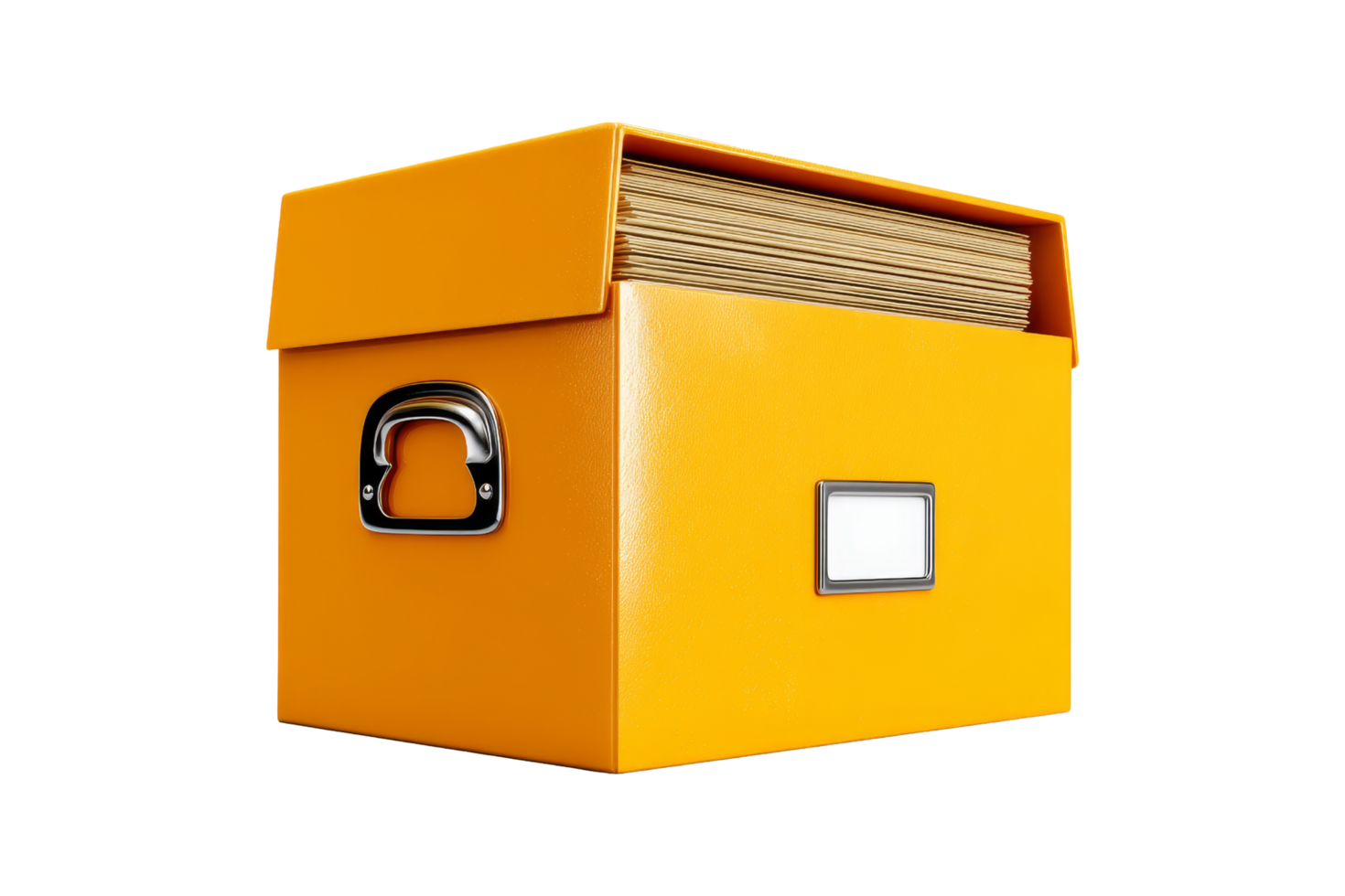 Yellow file box storage solutions png