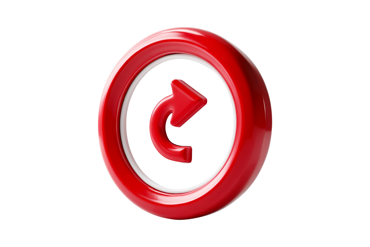 Digital red circular button ui png