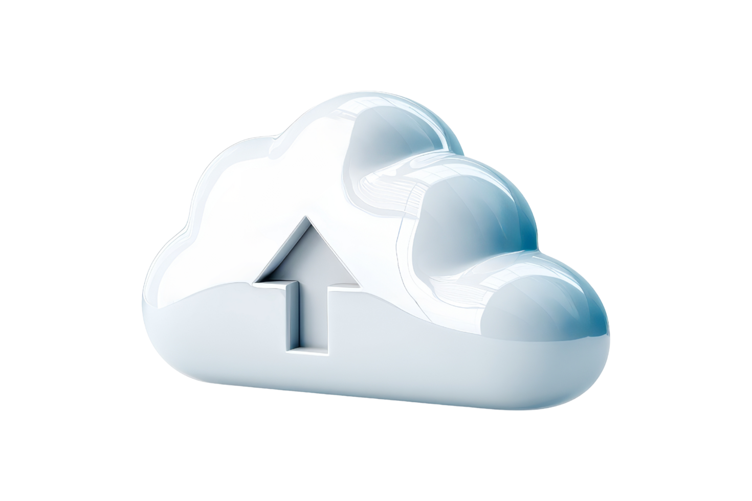 Top-down cloud upload graphic png