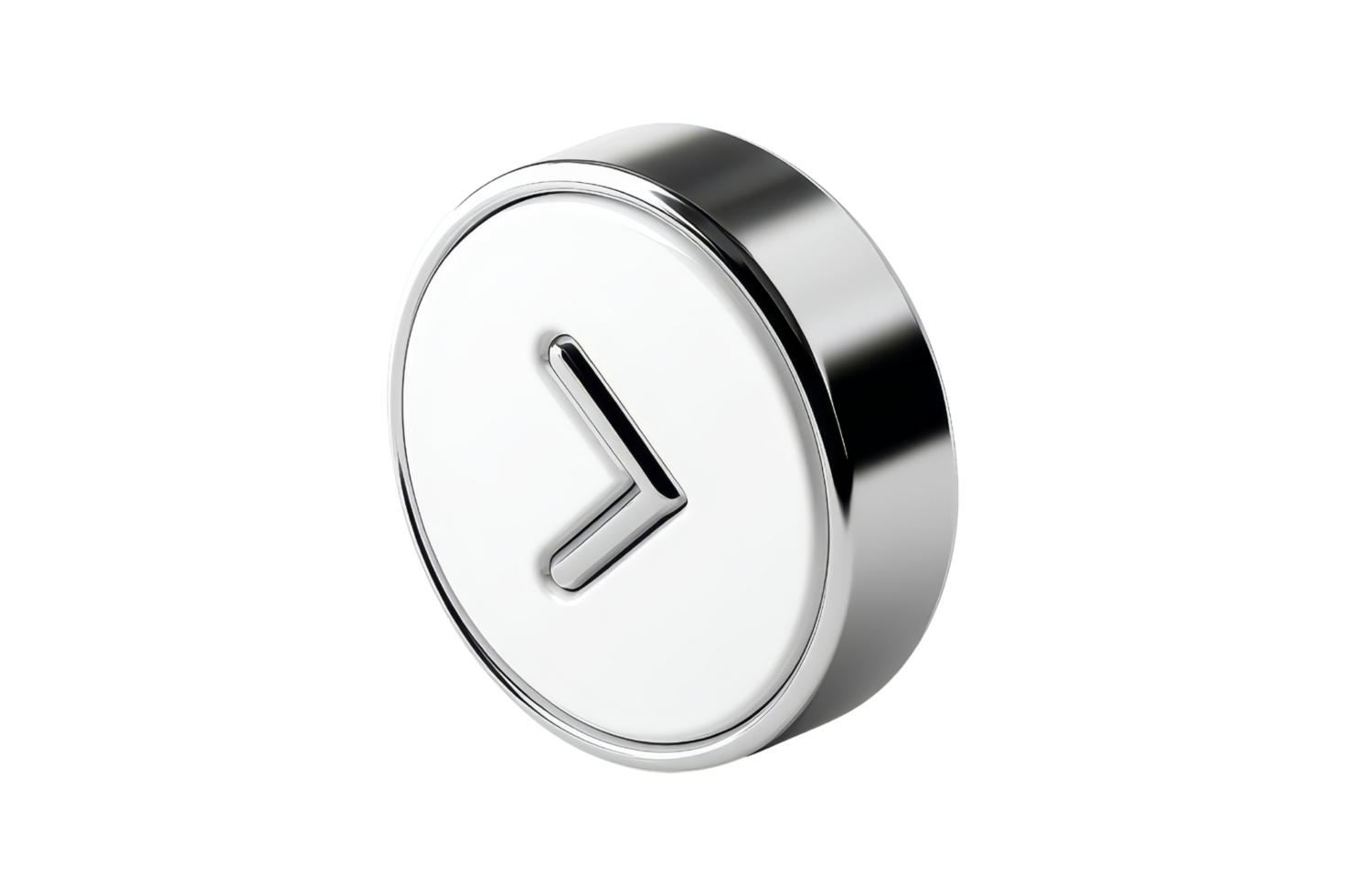 Minimalist interactive control button png