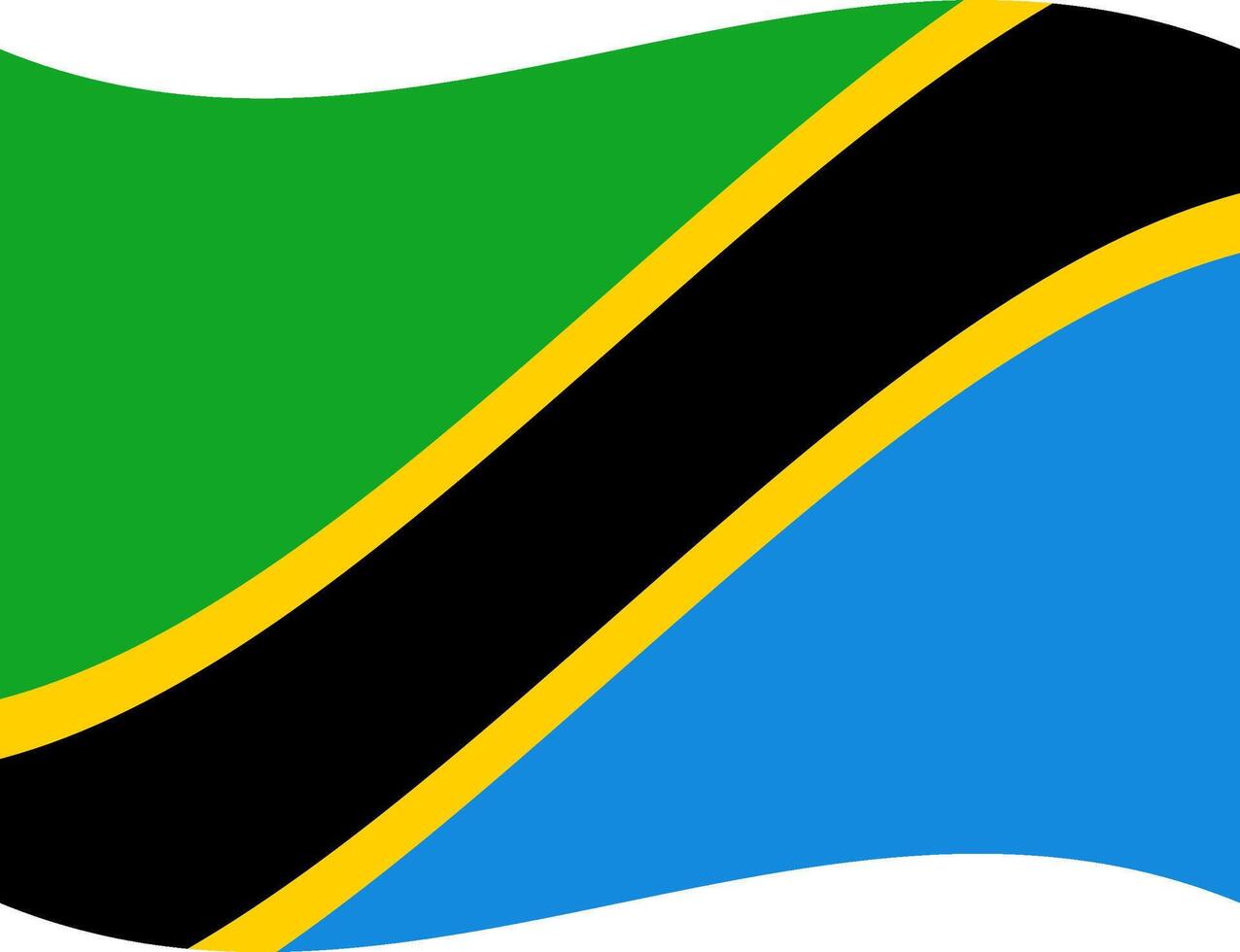 Tanzania waving flag illustrator of national icon vector