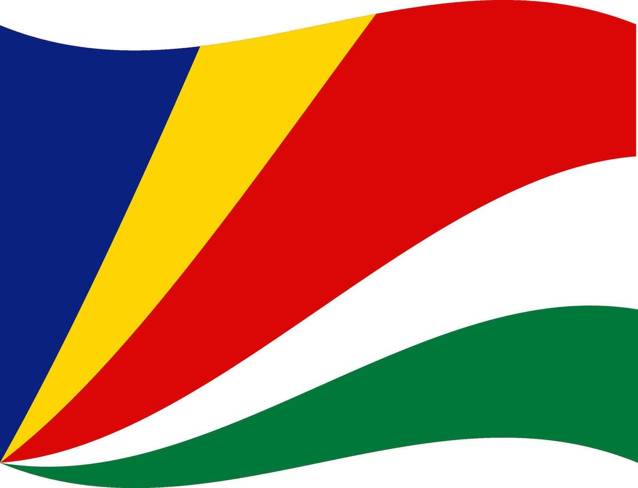 Seychelles waving flag illustrator of national icon vector