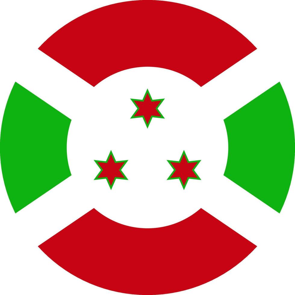 Burundi flag illustrator national of round vector