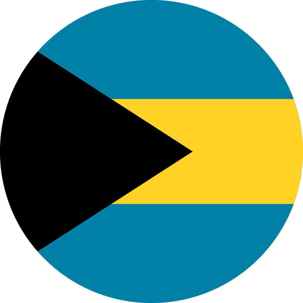 Bahamas flag illustrator national of round vector