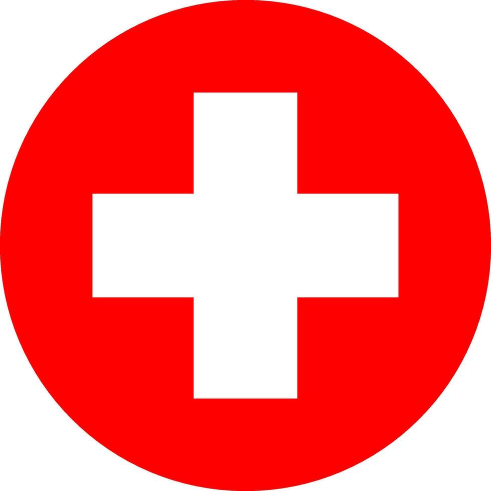 Switzerland flag illustrator national of round vector