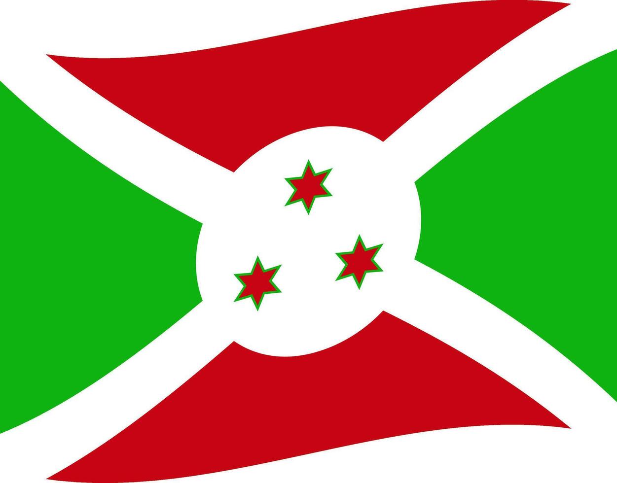 Burundi waving flag illustrator of national icon vector