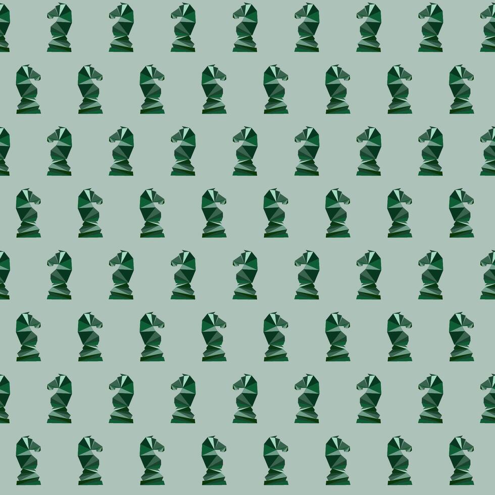 Abstract Seamless pattern in chess style with chess figures and chessboard for design, textile, fabric, surface textures, packaging, scrapbooking,chess school or chess club. vector