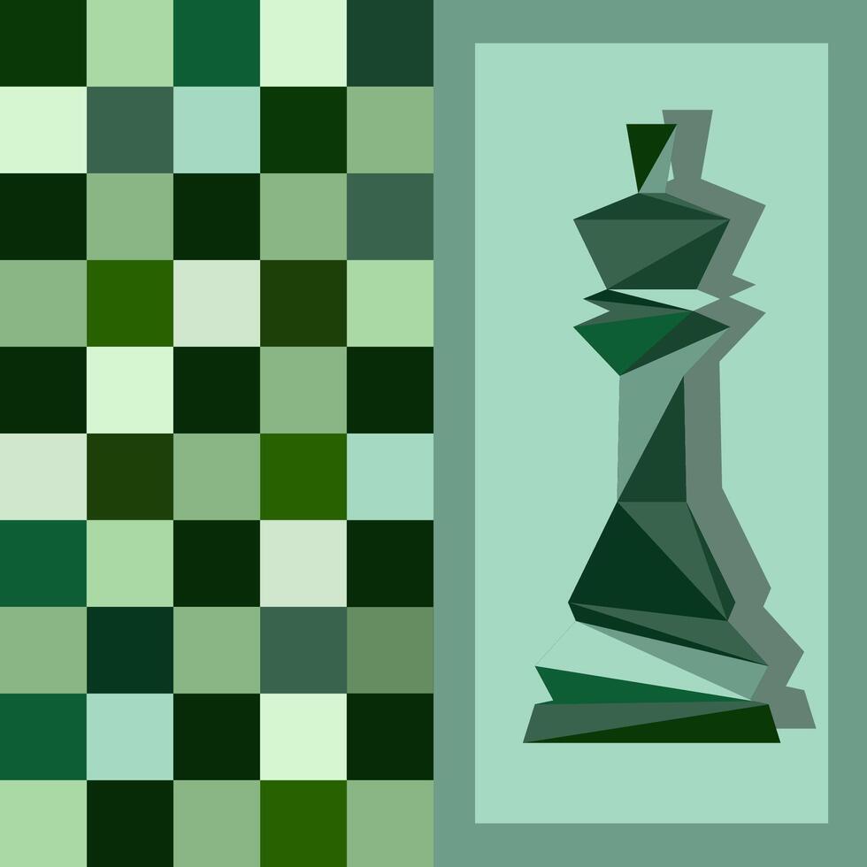 Chess background. Poster for chess tournament. Abstract chess design illustration. Chess day concept. Competition, intellectual sport, championship vector