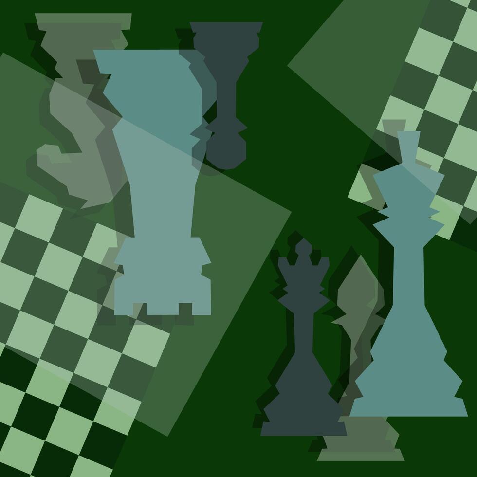 Chess background.Poster for chess tournament. Abstract chess design illustration.Chess day concept. Competition, intellectual sport, championship. vector