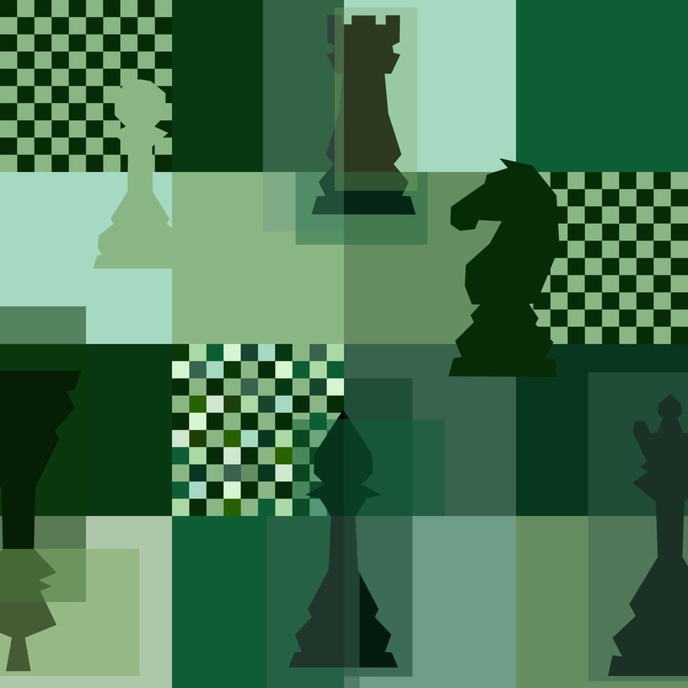 Chess background. Poster for chess tournament. Abstract chess design illustration. Chess day concept. Competition,intellectual sport, championship vector