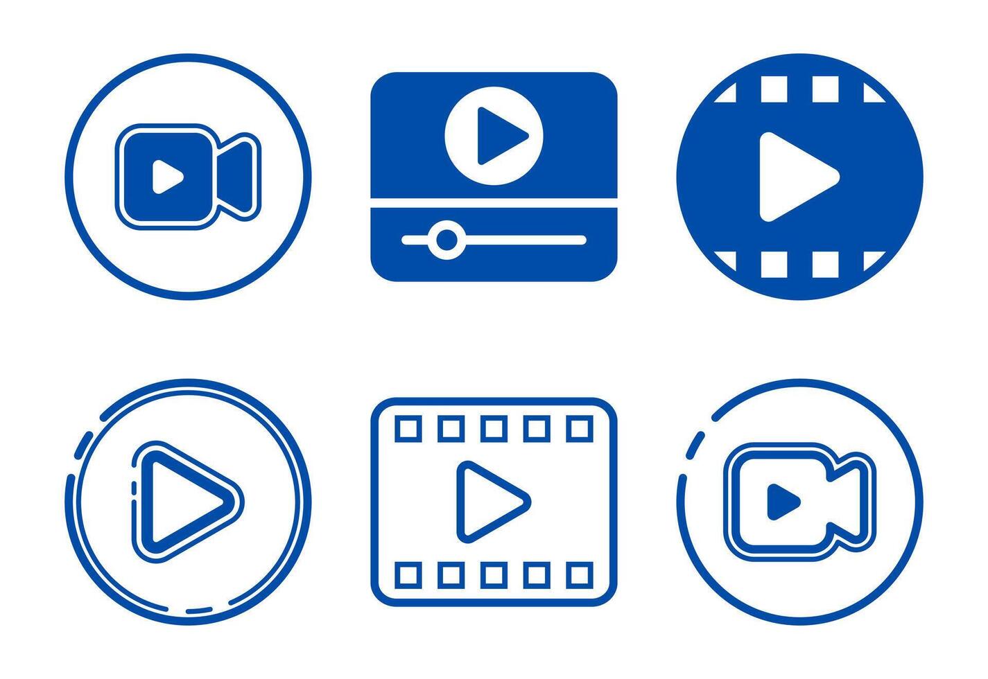icons set design illustration. Camera icon, camera symbol, movie sign vector