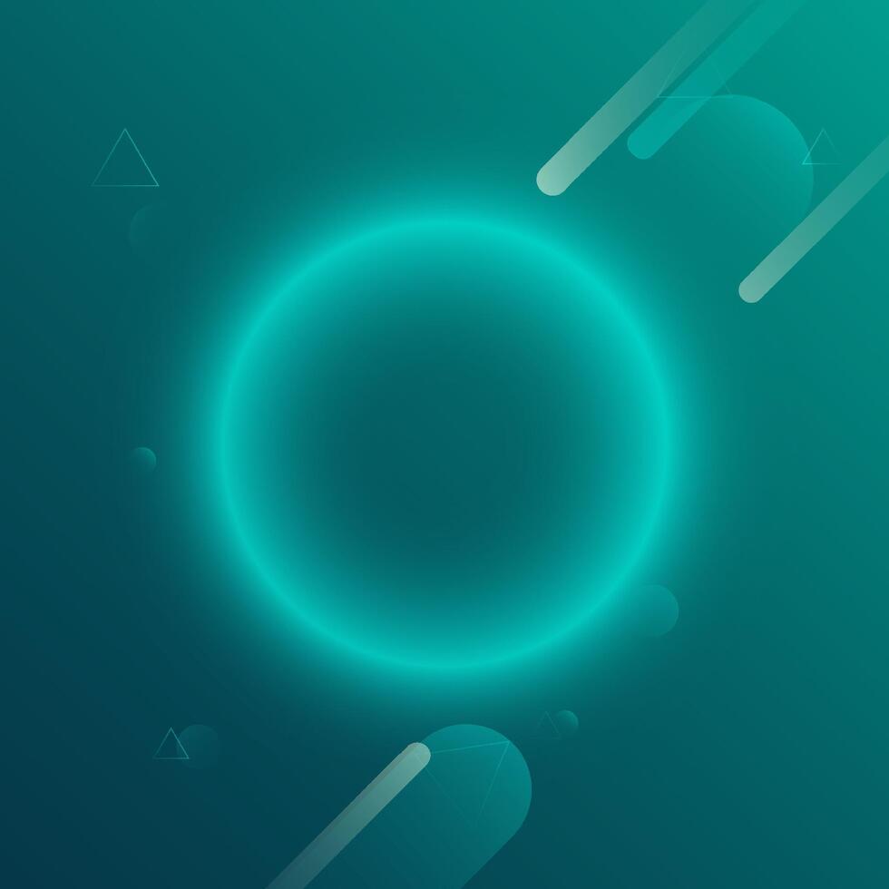 Teal circle Color gradient background, Minimalist design gradient colorful background illustration for presentation vector