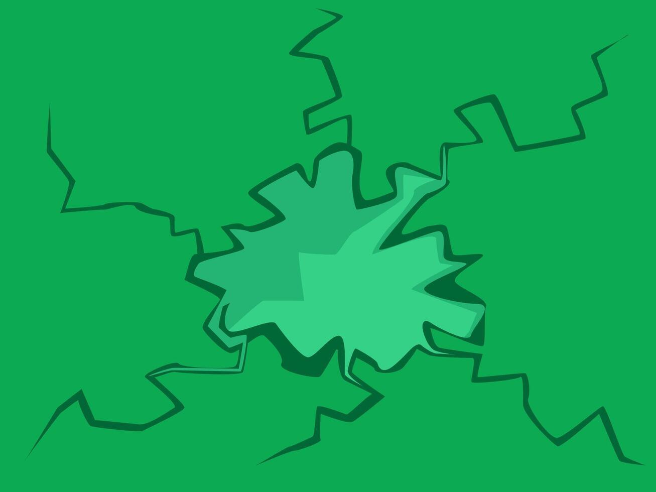 Green Cracked Earth Texture Background vector