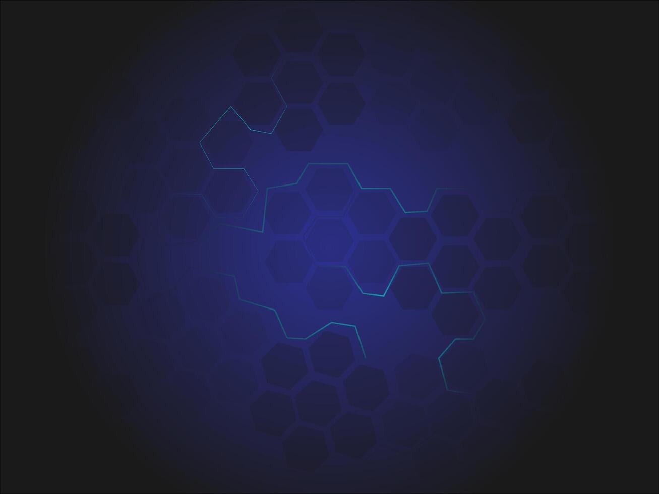 Abstract Technology Hexagonal Background vector