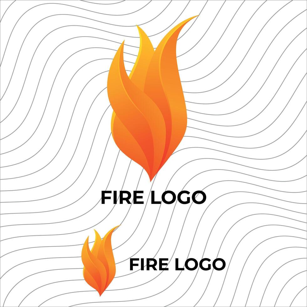 Fire Flame Logo Design vector