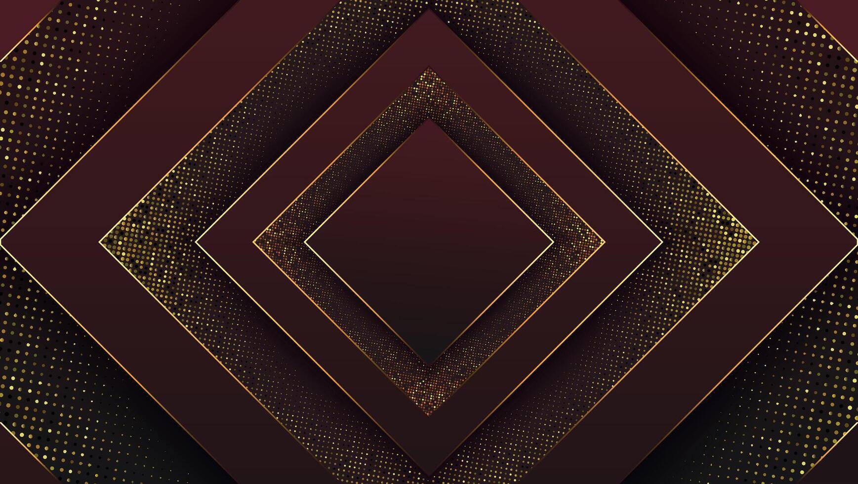 Geometric pattern with gold details vector