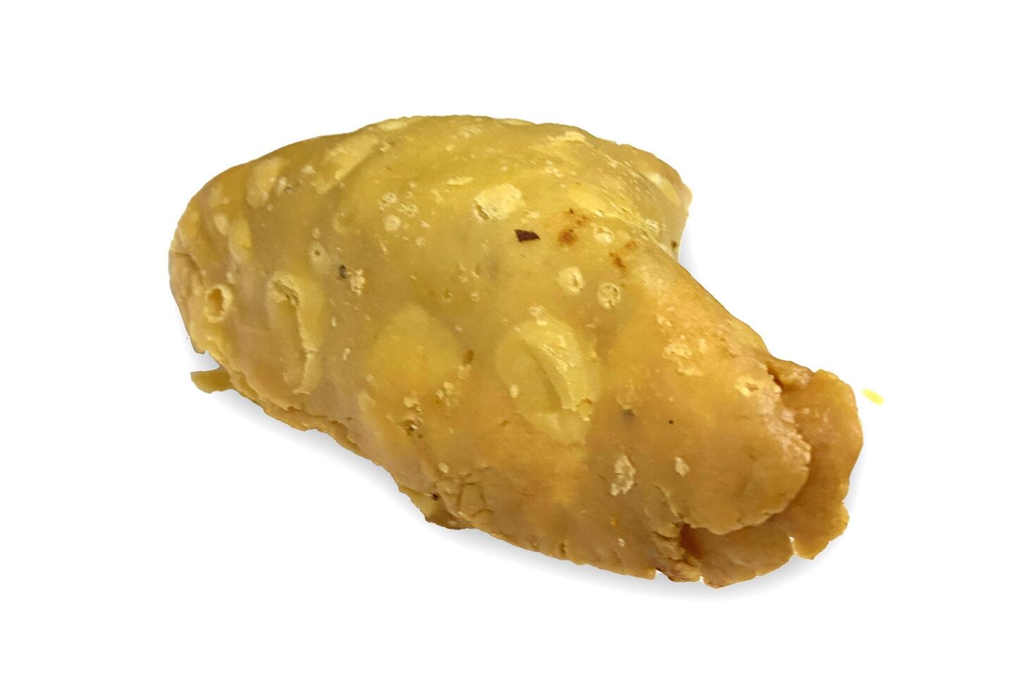 Tasty crispy and fresh samosa isolated on the white background photo