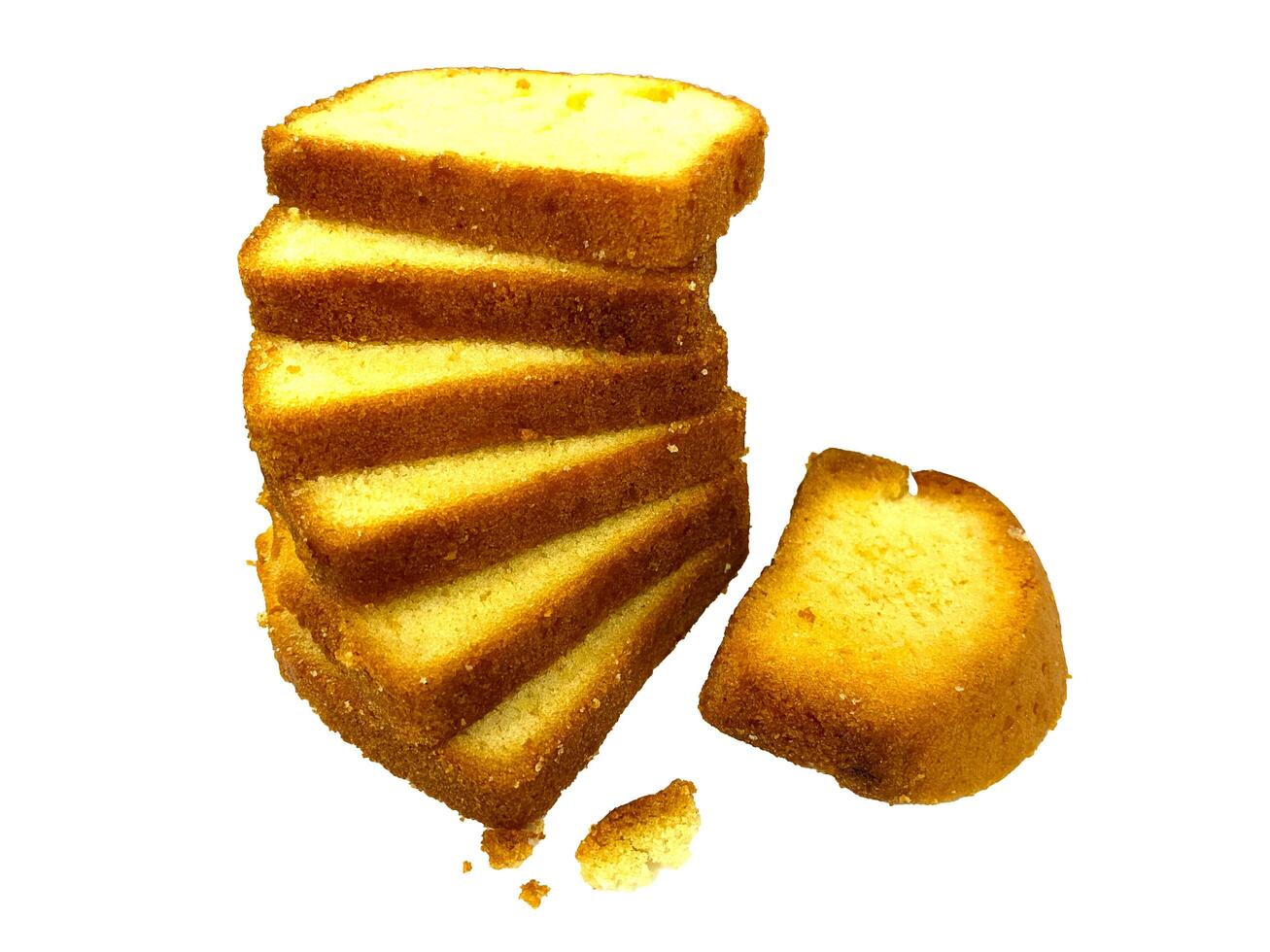 Rich in taste sweet cakes isolated on the white background photo