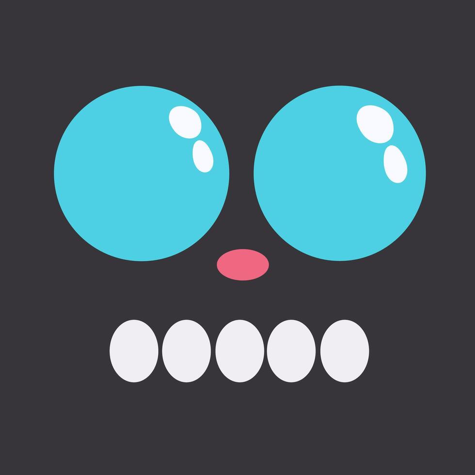 Funny Cartoon Emotion. Design. vector